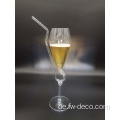 Custom Ballon Form Weinglas Goblet mit Stroh